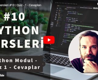 Python Dersleri #10 | Quiz 1 Cevapları | Yakın Kampüs